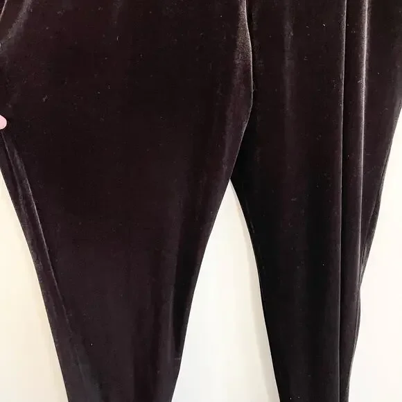Yumi Kim Women Black Velvet Puff Sleeve One Shoulder Donna Jumpsuit Size XL NWT